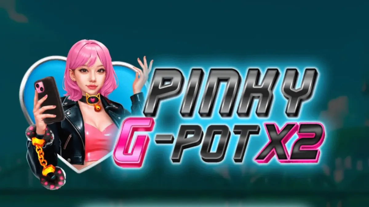 Tampilan neon futuristik dari slot Pinky G-Pot X2